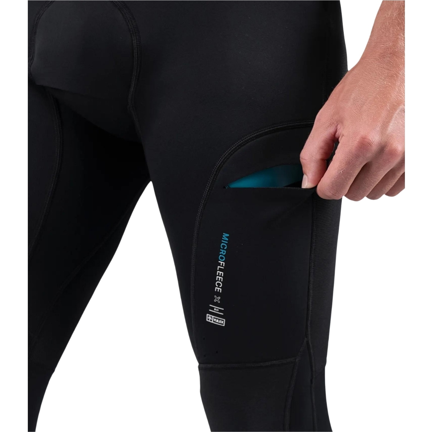2026 Zhik Männer Microfleece X Skiff Long John Neoprenanzug SKF-0580-M-BLK - Black